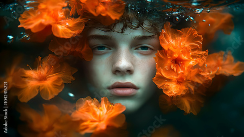 A serene portrait of a pers...
