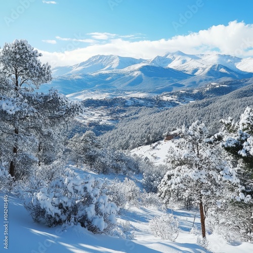 Beautiful winter in Gudar photo