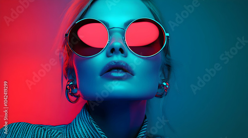 A stylish portrait featurin...