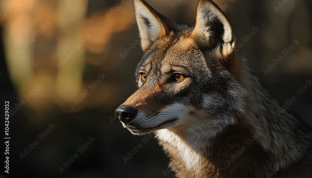 Fototapeta premium Close-up photo of a wolf 