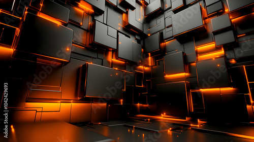 Abstract 3D composition wit...