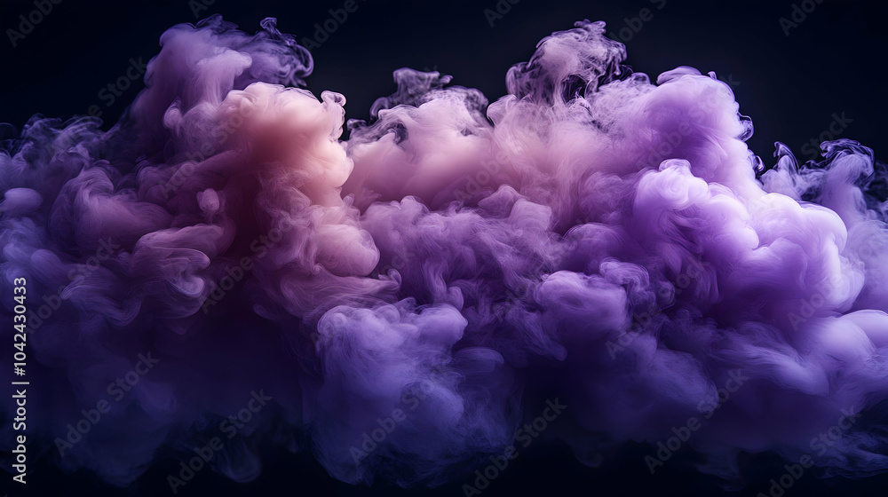 Fototapeta premium Abstract swirling smoke in shades of purple and pink.