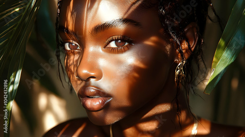A close-up portrait of a pe...