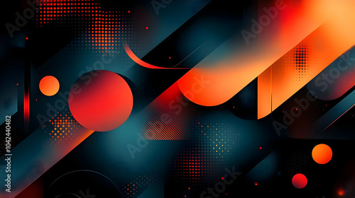 Abstract design with geomet...