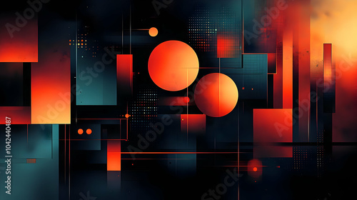 Abstract composition with g...