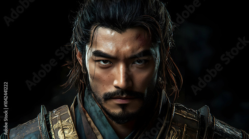 Intense portrait of a warri...