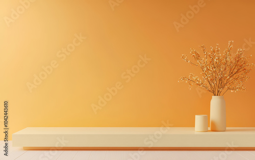 Wallpaper Mural Minimalist e-commerce product display table business background Torontodigital.ca