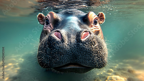 Underwater close-up of a hi...