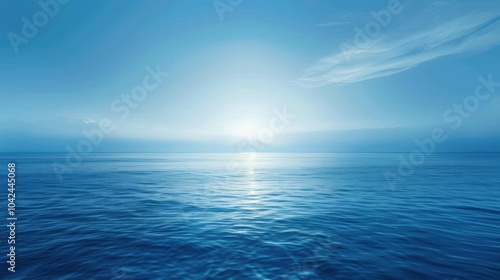 Tranquil Blue Seascape
