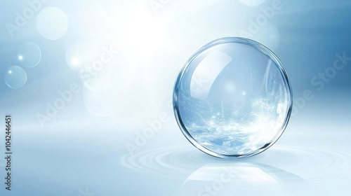 Radiant Glass Sphere Background for Luminous Visuals