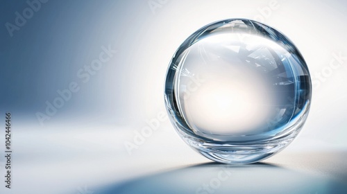 Radiant Glass Sphere Background for Luminous Visuals