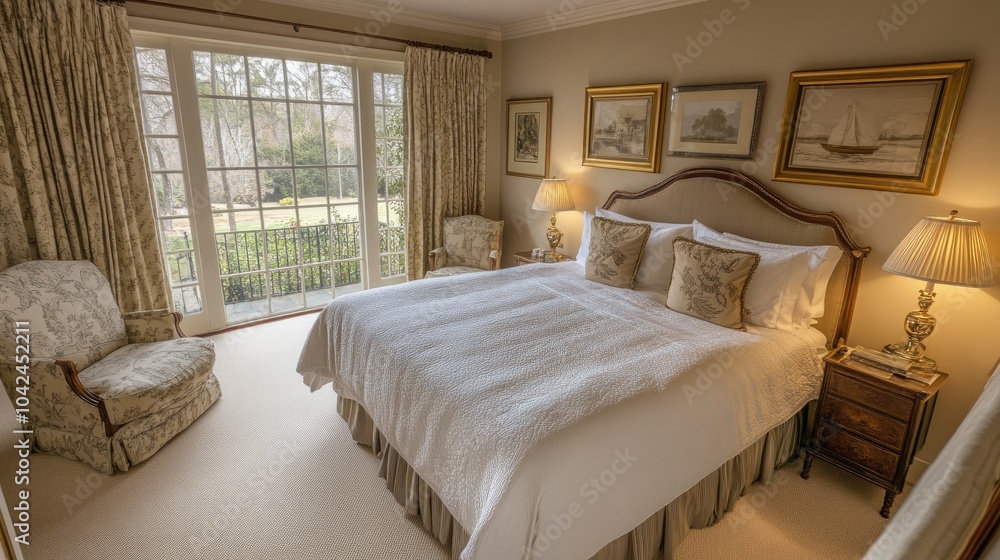 Cozy and Elegant Bedroom with Natural Light Cozy and Elegant Bedroom with Natural Light