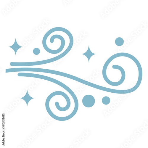 Isolated Cold wind icon Vector