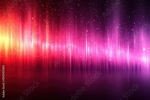 Abstract Background with Vertical Light Streaks and Sparkling Dust