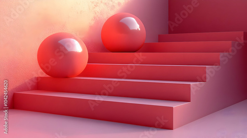 Abstract composition of pin...