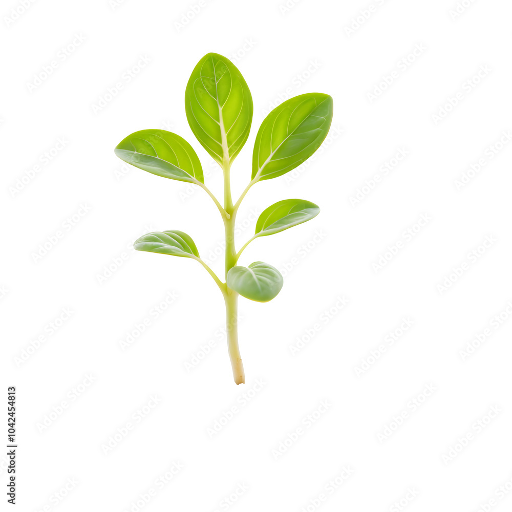 A small plant seedling growing in soil on Transparent A small plant seedling growing in soil on Transparent
