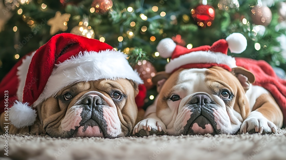 bulldog and christmas bulldog and christmas
