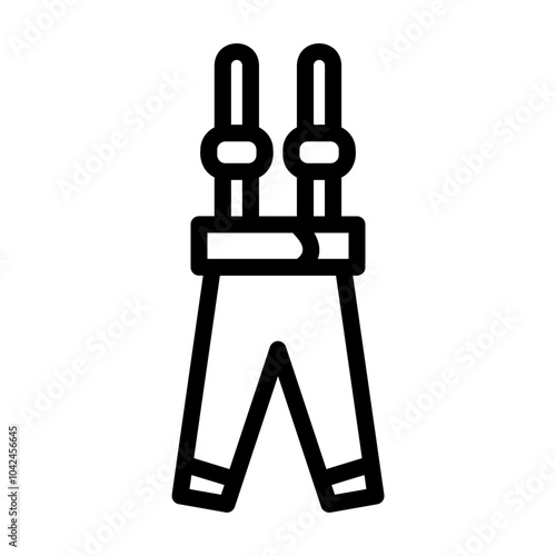 fencing pants Line Icon