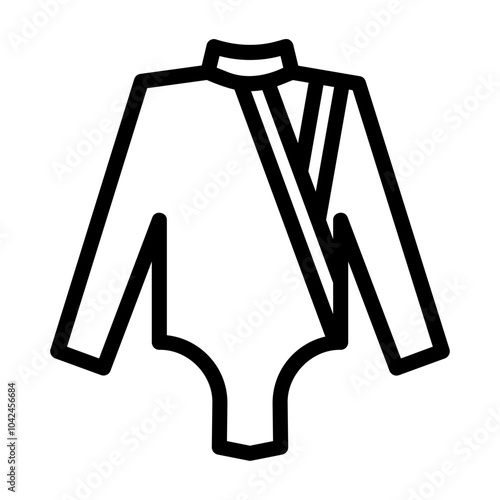 fencing suit Line Icon