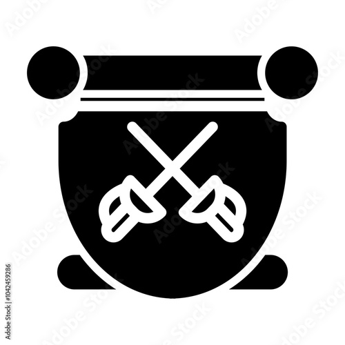 fencing badges Solid icon