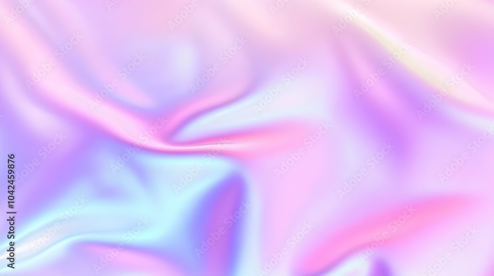 Fototapeta premium Soft Pastel Holographic Fabric Background