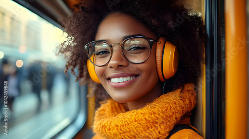 Smiling young woman with he...