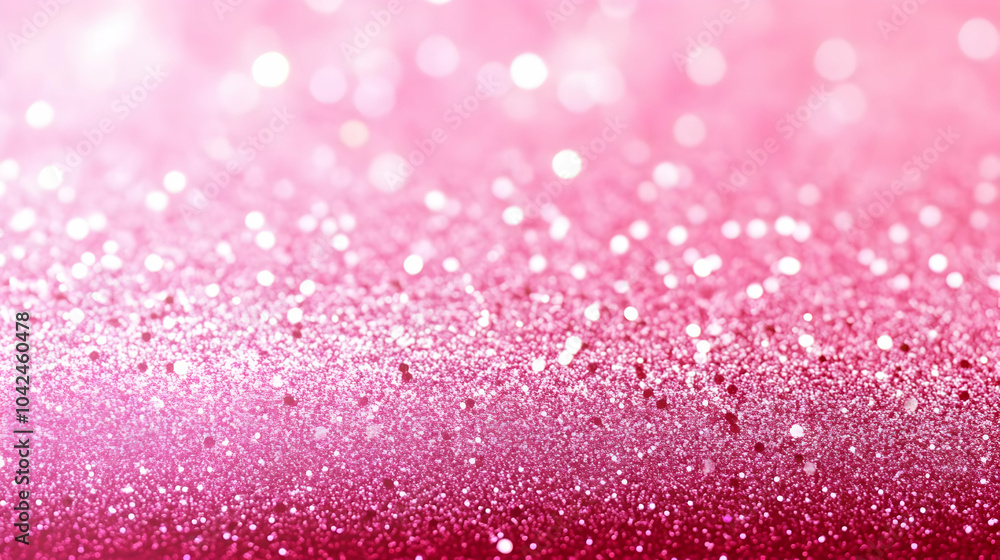 Sparkling Pink Glitter Background with Shimmering Particles Sparkling Pink Glitter Background with Shimmering Particles