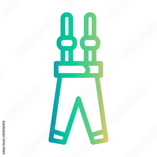 fencing pants Line Gradient Icon