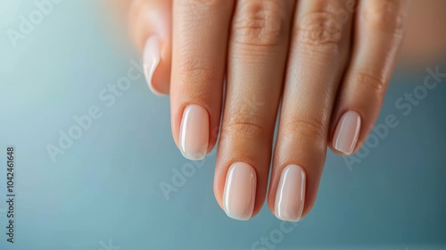 A skilled technician carefully trims and shapes nails, ensuring a perfect finish at the nail salon. photo