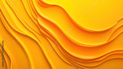 Abstract Yellow Wave Background