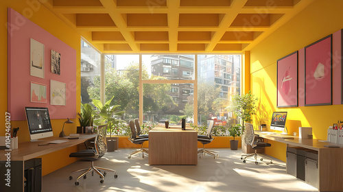 Bright, modern office space...