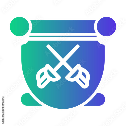 fencing badges Gradient icon