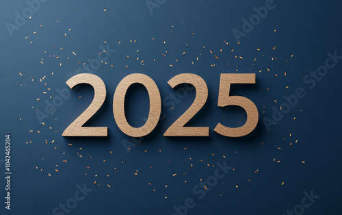 Business background of 2025 New Year theme 