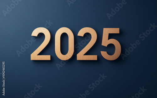 Business background of 2025 New Year theme 