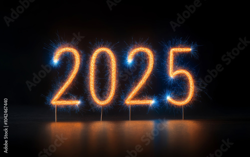 Business background of 2025 New Year theme
