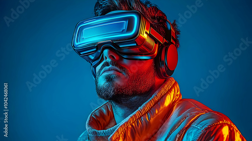 A person wearing futuristic...