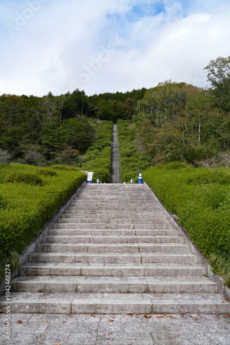 富士霊園の階段