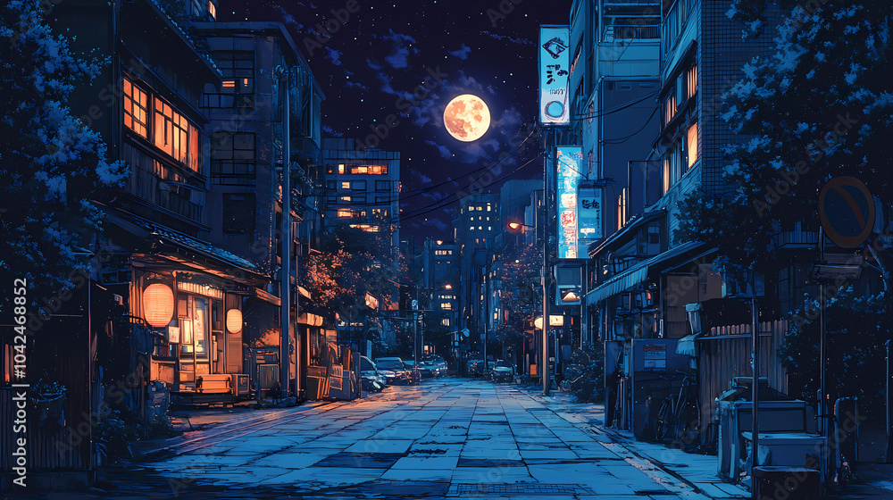 Obraz premium Lo-Fi music picture The background that goes well with the lo-fi music genre Generative AI 