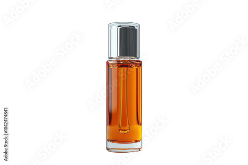 Obraz na płótnie Orange roll-on bottle isolated on transparent background, png file, no background png file w salonie