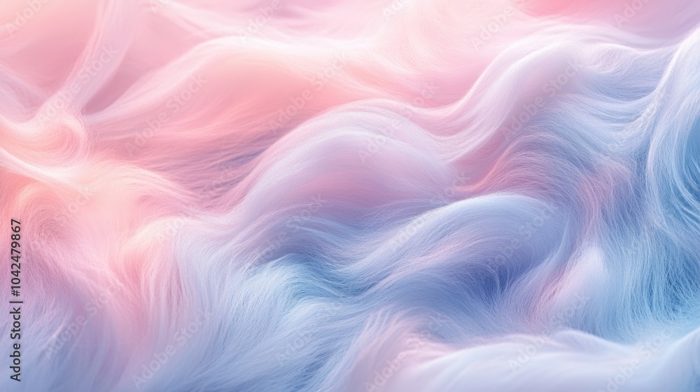 Obraz premium Luxurious soft pink and blue faux fur texture, elegant and trendy in modern fashion concept