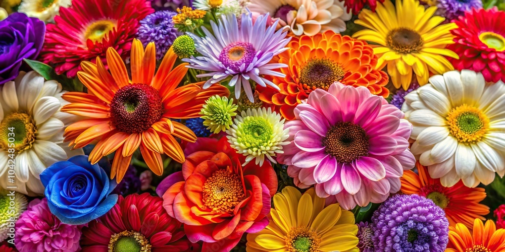 Desktop background of colorful macro flowers Desktop background of colorful macro flowers