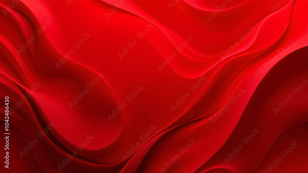 Obraz premium abstract red gradient curves background, space for text, empty space,