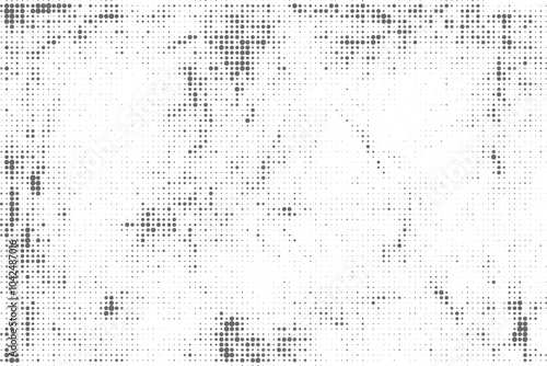 Black and white grunge halftone pattern texture background
