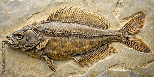 Diplomystus fish fossil from Green River Formation USA photo