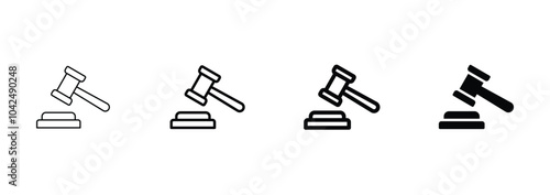  judge gavel icon vector. gavel icon vector