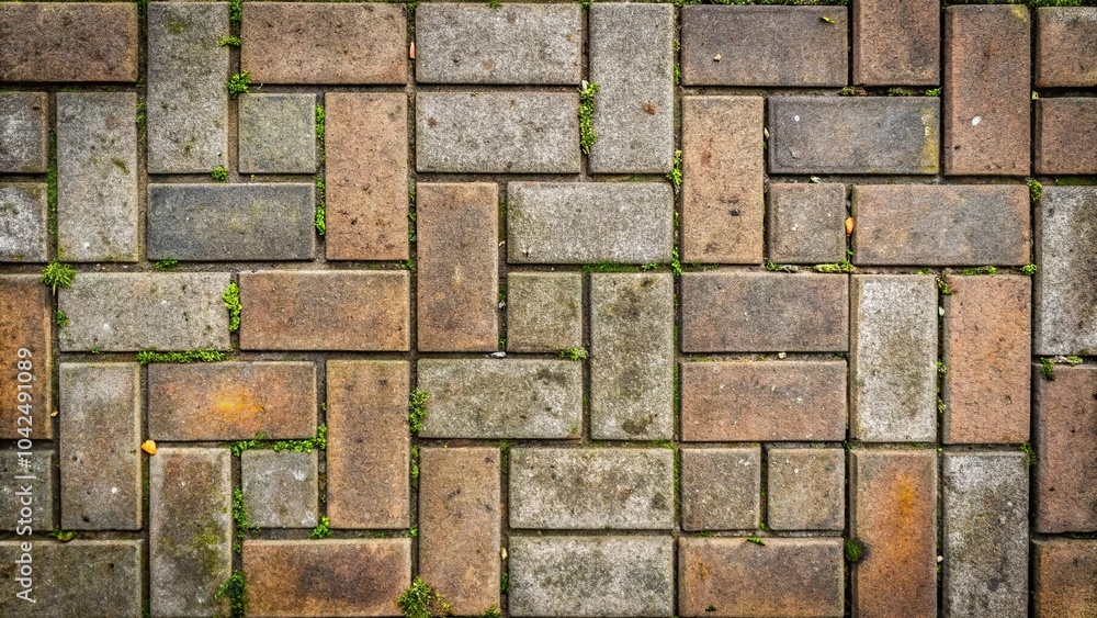 Dirty surface of paving slabs seen from above Dirty surface of paving slabs seen from above