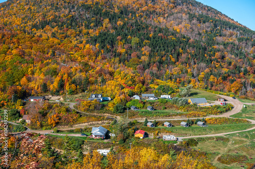 Beautiful Cape Breton Island and National Park in Nova Scotia, Canada photo