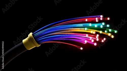 Colorful fiber optical network cable