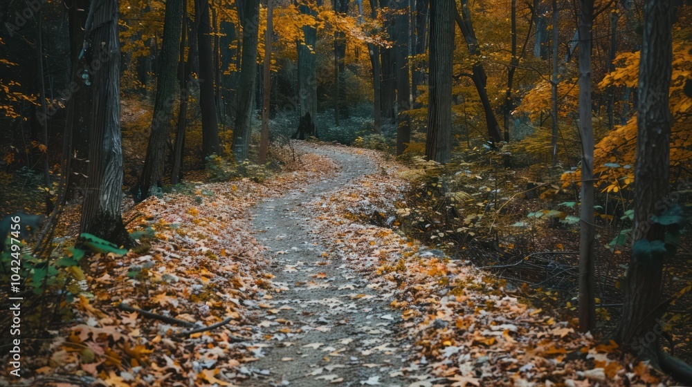 Obraz premium Autumnal Forest Path