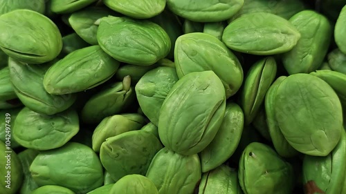 Fresh stink beans in the market photo